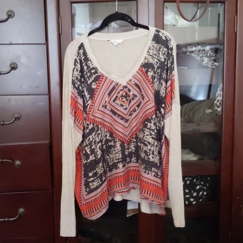 Cabi Lightweight Print Top